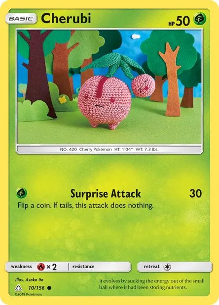 Cherubi, Pokémon card UPR 10 — Ultra Prism set
