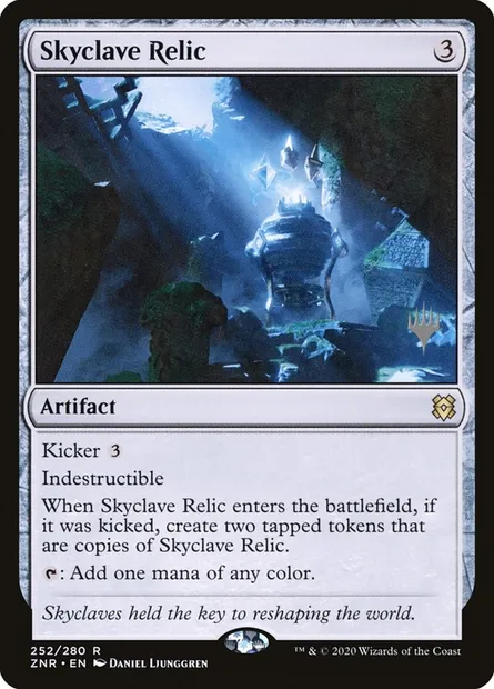 Skyclave Relic, Magic card PZNR 252p — Zendikar Rising Promos set