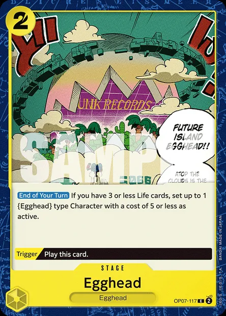 Egghead, carte One Piece OP07-117 — extension 500 YEARS IN THE FUTURE