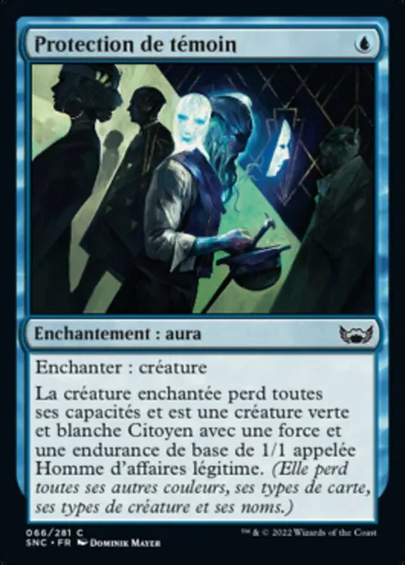 Protection de témoin, carte Magic SNC 66 — extension Les rues de la Nouvelle-Capenna