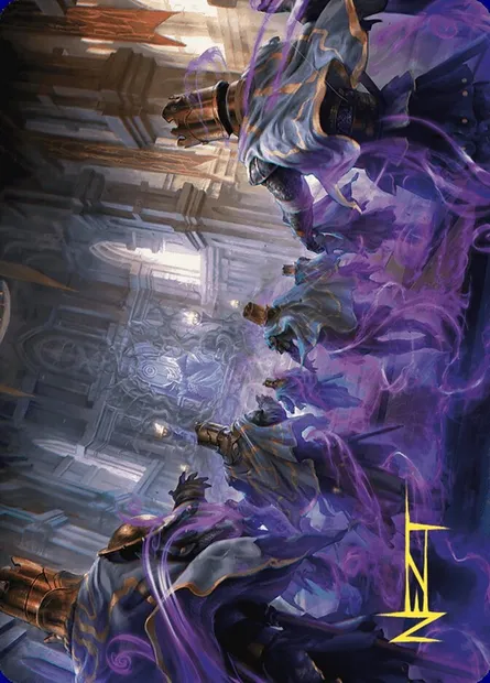Eerie Interference // Eerie Interference, carte Magic AWOE 4 — extension Wilds of Eldraine Art Series