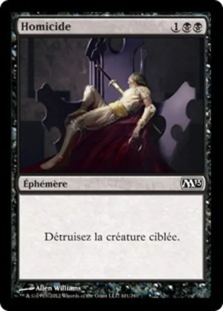 Homicide, carte Magic M13 101 — extension Magic 2013