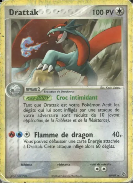 Drattak, carte Pokémon DR 19 — extension EX Dragon