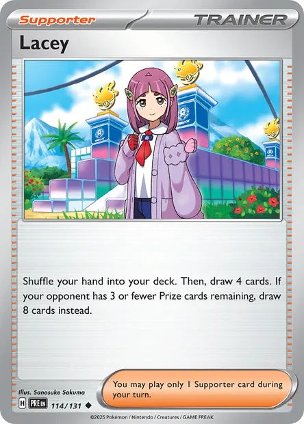 Lacey, Pokémon card PRE 114 — Prismatic Evolutions set