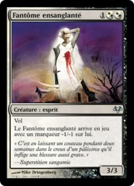 Fantôme ensanglanté, carte Magic EVE 83 — extension Coucheciel