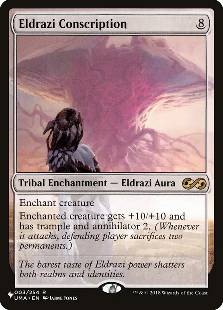 Conscription eldrazi, carte Magic PLST UMA-3 — extension The List