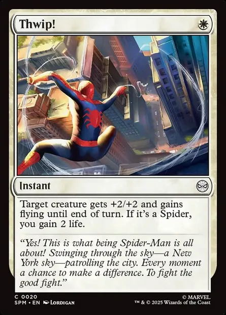 Thwip!, Magic card SPM 20 — Marvel's Spider-Man set