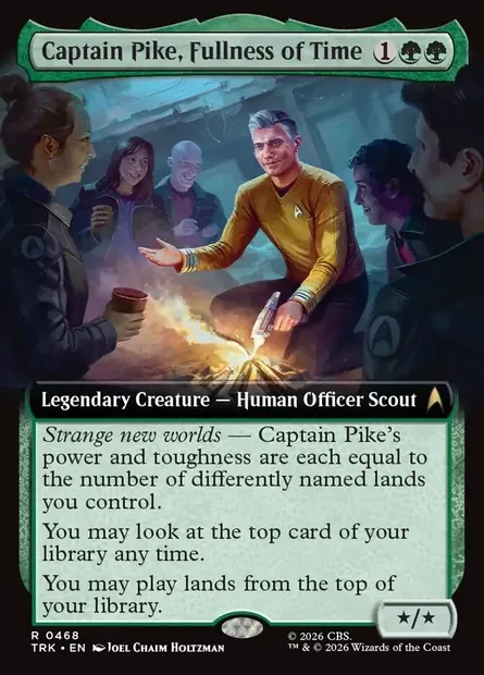 Captain Pike, Fullness of Time, Magic card TRK 468 — Star Trek set