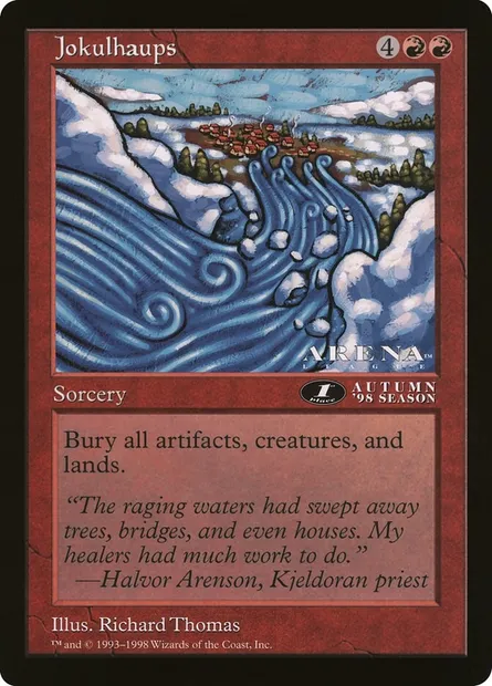 Jokulhaups, Magic card OLEP 57 — Oversized League Prizes set