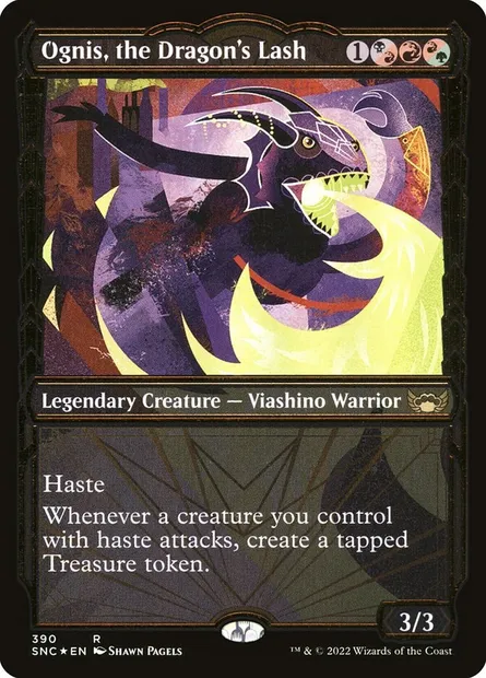 Ognis, the Dragon's Lash, Magic card SNC 390 — Streets of New Capenna set