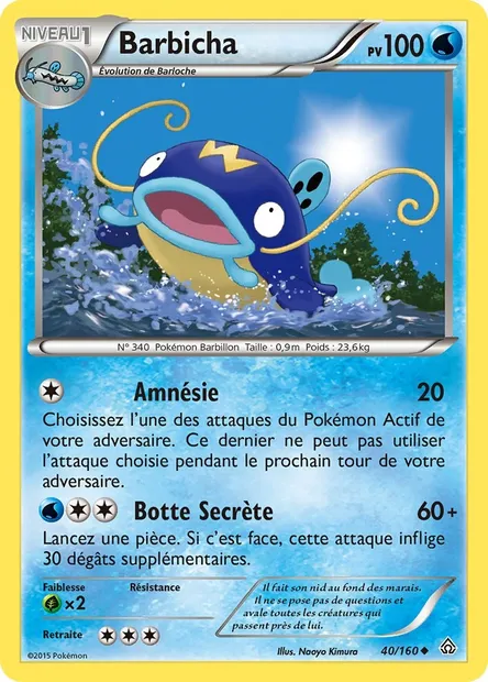 Barbicha, carte Pokémon PRC 40 — extension Primo-Choc