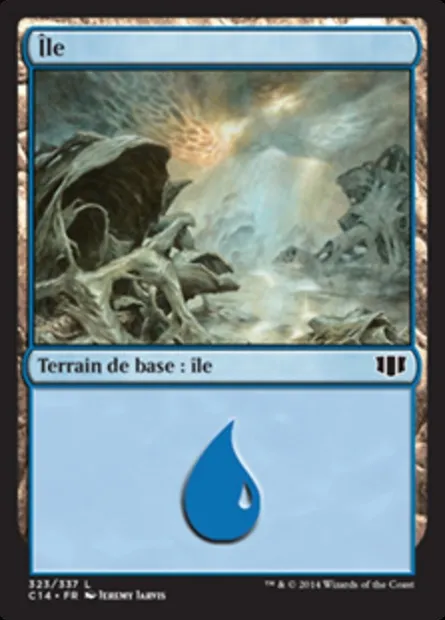 Île, carte Magic C14 323 — extension Commander 2014