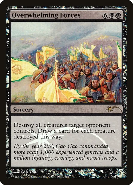 Overwhelming Forces, Magic card J13 6 — Judge Gift Cards 2013 set