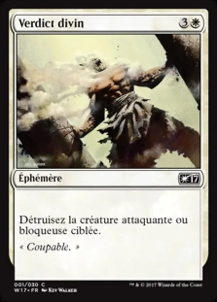Verdict divin, carte Magic W17 1 — extension Welcome Deck 2017