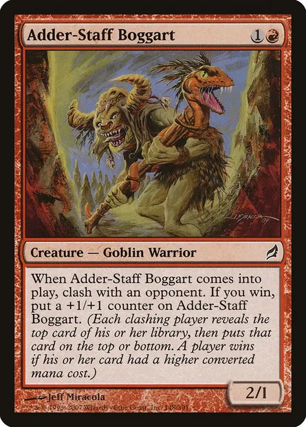 Adder-Staff Boggart, Magic card LRW 148 — Lorwyn set