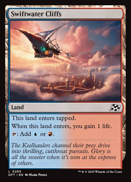 Swiftwater Cliffs, Magic card DFT 265 — Aetherdrift set