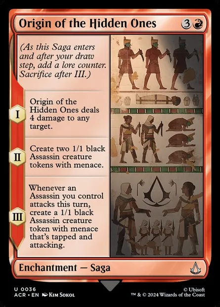 Origin of the Hidden Ones, Magic card ACR 36 — Assassin's Creed set