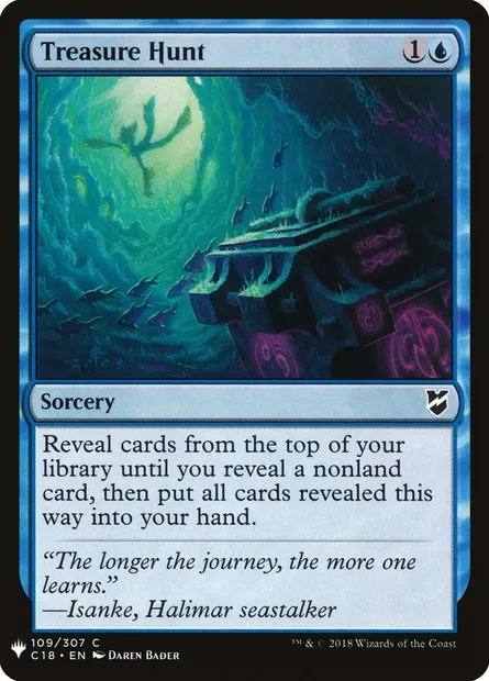 Treasure Hunt, Magic card PLST C18-109 — The List set