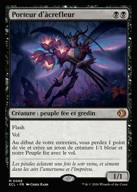 Porteur d'âcrefleur, carte Magic ECL 88 — extension Lorwyn Eclipsed