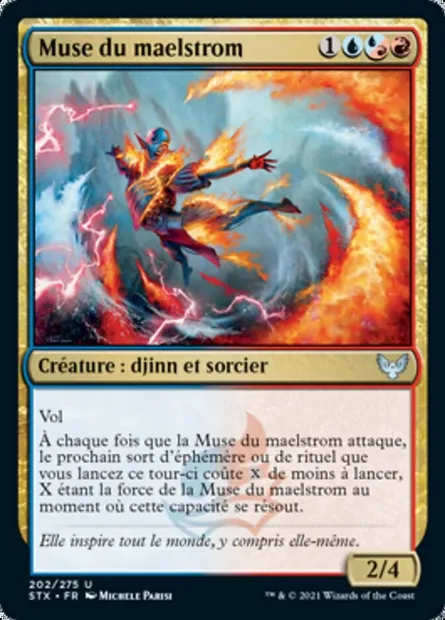 Muse du maelstrom, carte Magic STX 202 — extension Strixhaven: l'Académie des Mages
