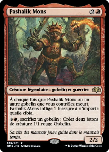 Pashalik Mons, carte Magic DMR 133 — extension Dominaria Remastered
