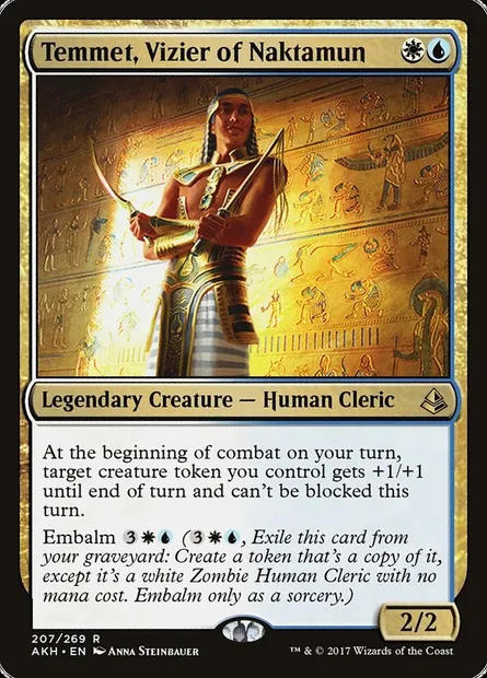 Temmet, Vizier of Naktamun, Magic card AKH 207 — Amonkhet set