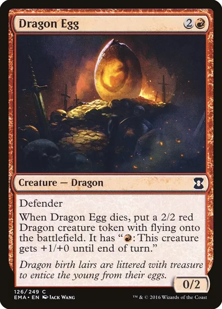 Dragon Egg, Magic card EMA 126 — Eternal Masters set