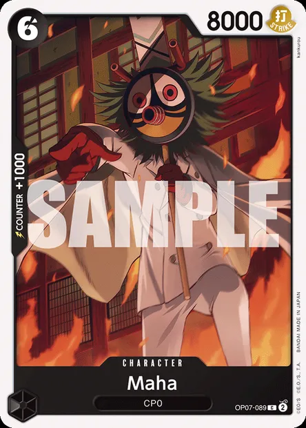 Maha, One Piece card OP07-089 — 500 YEARS IN THE FUTURE set