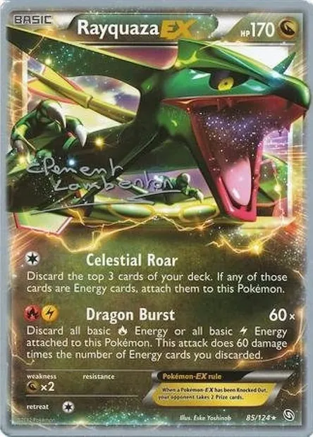 Rayquaza ex, Pokémon card WCD13 085 — World Championship Decks 2013 set