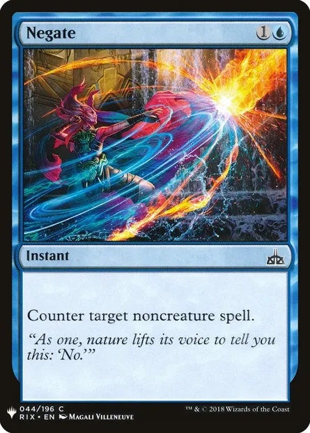 Negate, Magic card PLST RIX-44 — The List set