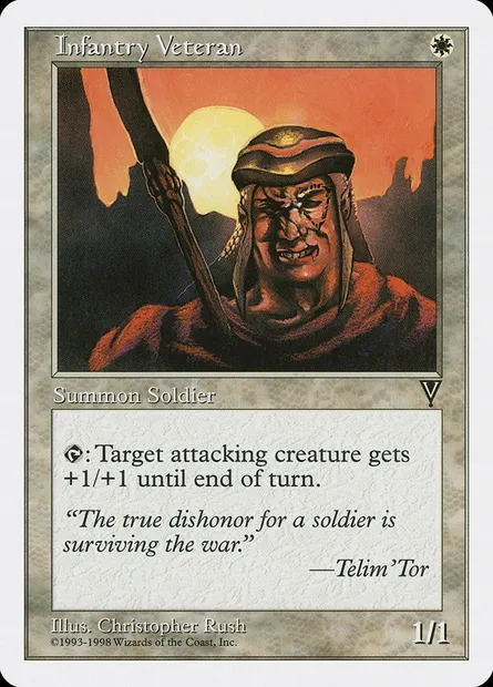 Infantry Veteran, Magic card ATH 8 — Anthologies set