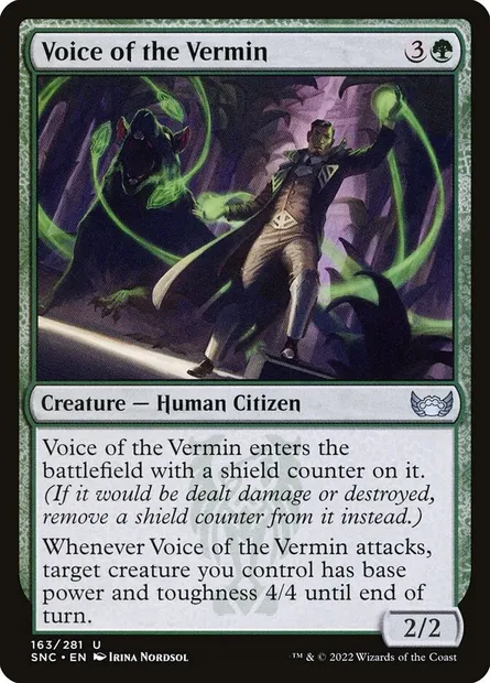 Voice of the Vermin, Magic card SNC 163 — Streets of New Capenna set