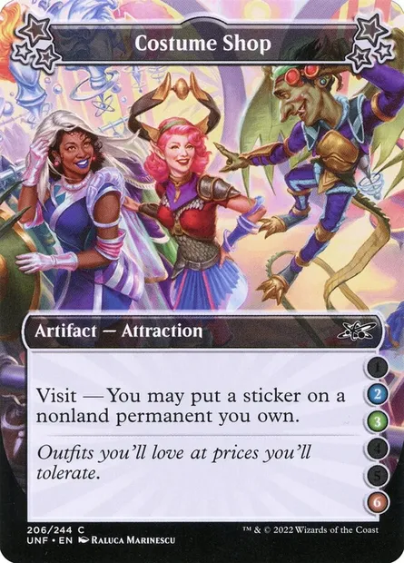 Costume Shop, Magic card UNF 206a — Unfinity set