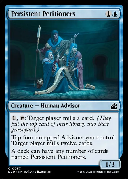 Persistent Petitioners, Magic card RVR 53 — Ravnica Remastered set