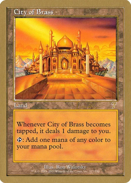 Cité d'airain, carte Magic WC01 jt327 — extension World Championship Decks 2001