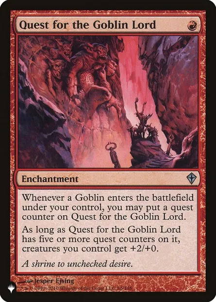 Quest for the Goblin Lord, Magic card PLST WWK-86 — The List set