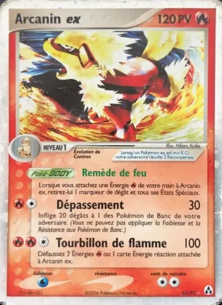 Arcanin ex, carte Pokémon LM 83 — extension EX Créateurs de légendes