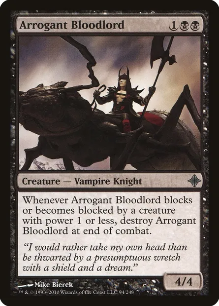Arrogant Bloodlord, Magic card ROE 94 — Rise of the Eldrazi set