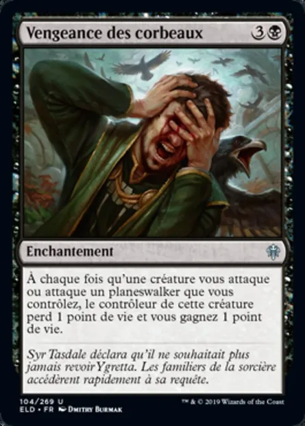 Vengeance des corbeaux, carte Magic ELD 104 — extension Throne of Eldraine