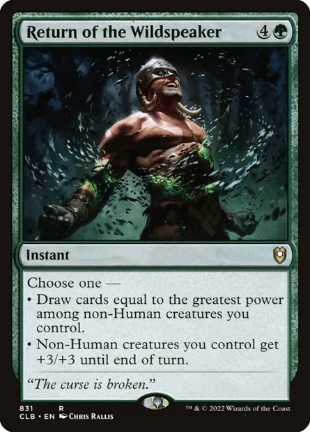 Return of the Wildspeaker, Magic card CLB 831 — Commander Legends: Battle for Baldur's Gate set