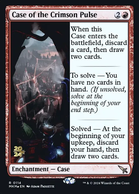 Case of the Crimson Pulse, Magic card PMKM 114s — Murders at Karlov Manor Promos set