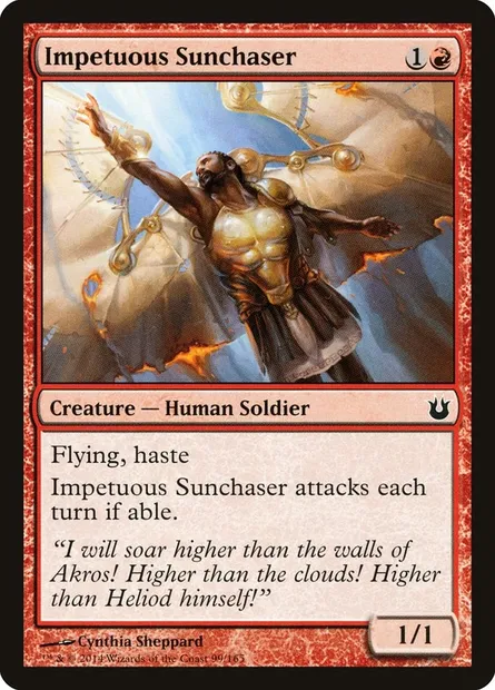 Impetuous Sunchaser, Magic card BNG 99 — Born of the Gods set