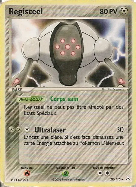 Registeel, carte Pokémon HP 29 — extension EX Fantômes Holon
