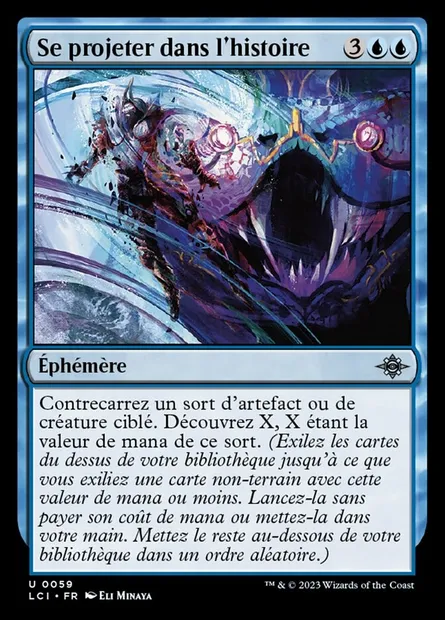 Se projeter dans l'histoire, carte Magic LCI 59 — extension The Lost Caverns of Ixalan
