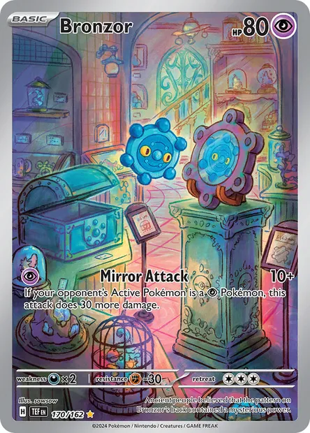 Bronzor, Pokémon card TEF 170 — Temporal Forces set