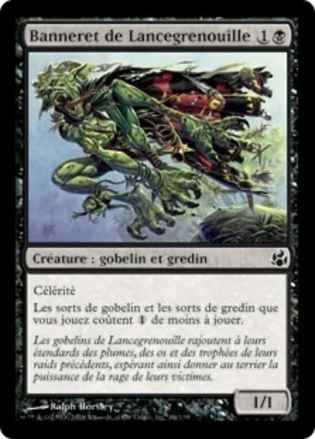 Banneret de Lancegrenouille, carte Magic MOR 64 — extension Leveciel