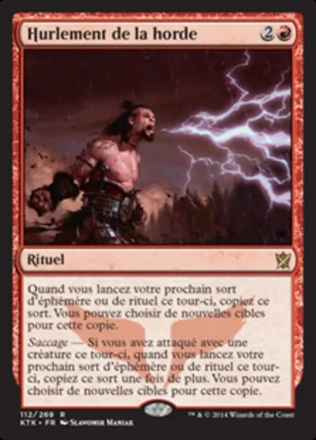 Hurlement de la horde, carte Magic KTK 112 — extension Les Khans de Tarkir