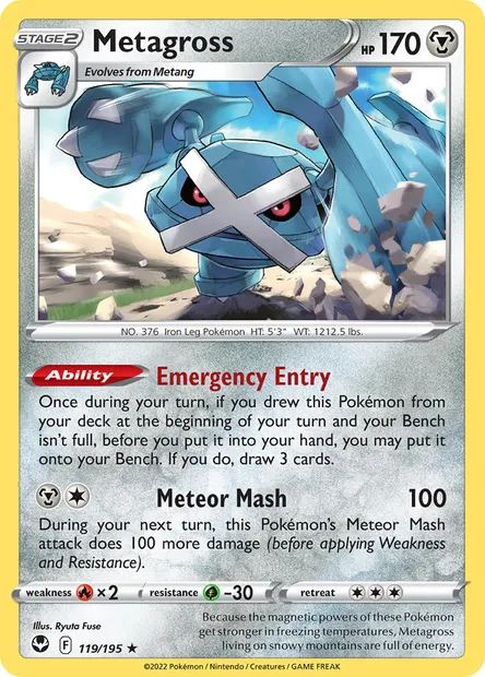 Metagross, Pokémon card SIT 119 — Silver Tempest set