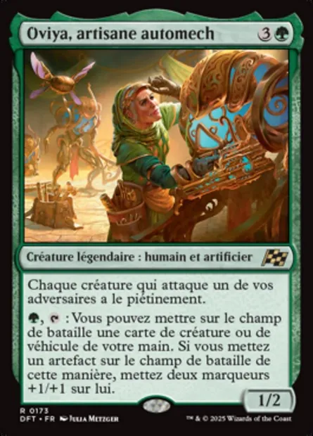 Oviya, artisane automech, carte Magic DFT 173 — extension Aetherdrift