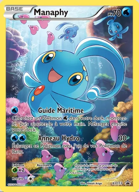 Manaphy, carte Pokémon XY 113 — extension Promo XY